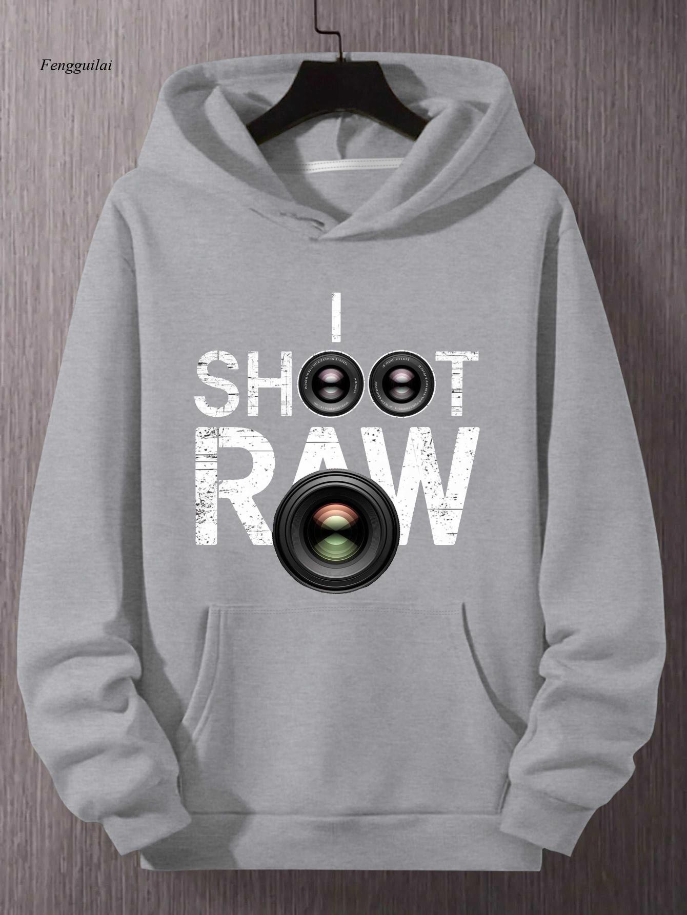 Photography Graphic Design - Shoot Raw Photography Hoodie – Moletom