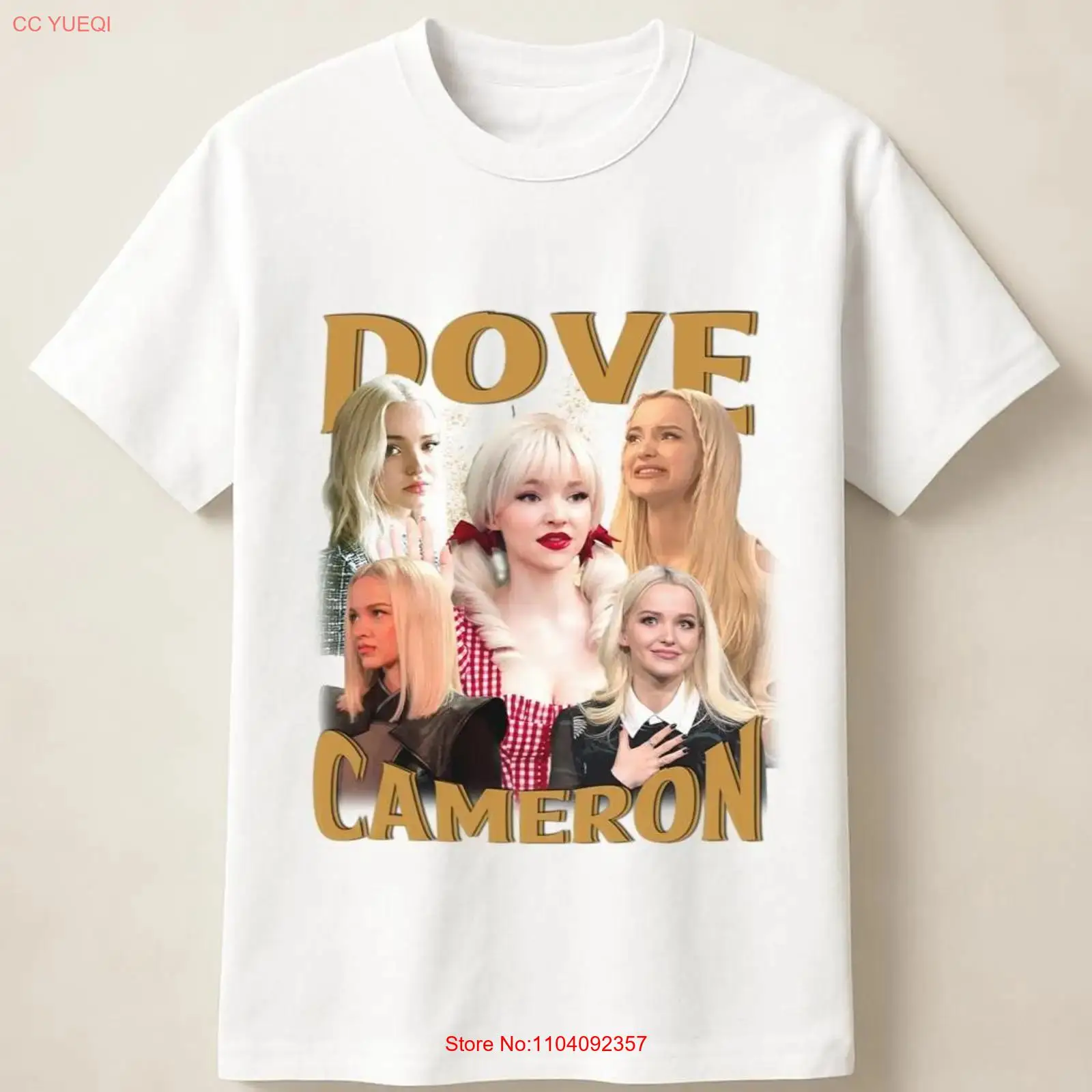Photography Graphic Design - Camiseta Dove Cameron Soft Glow com