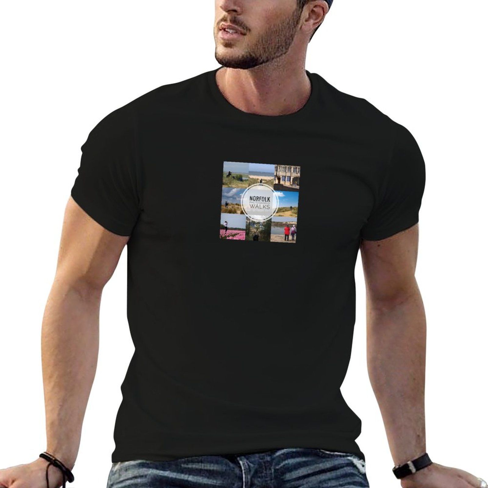 Photography Graphic Design - Camiseta Norfolk Photography Walks para homem,