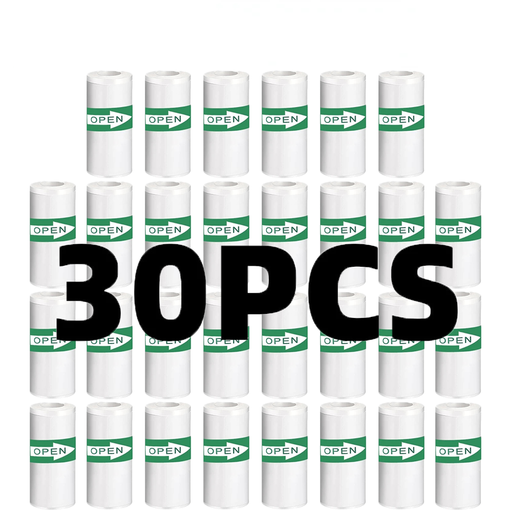 Photography And Videography - 30 rolos de papel térmico 57*25mm,