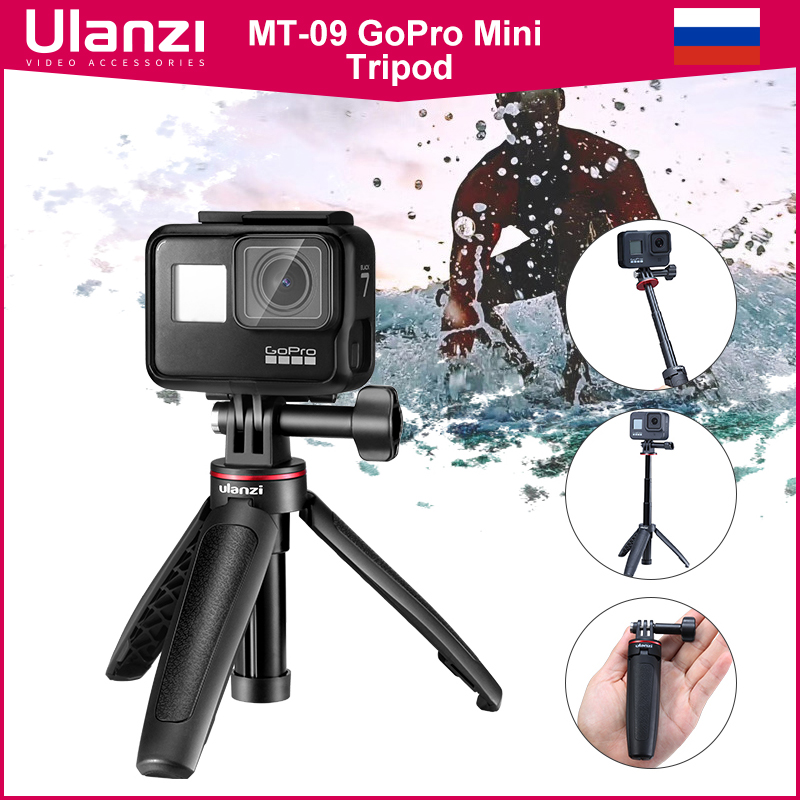 Gopro Action Camera Hero 12 Black - Ulanzi MT-09 estender mini tripé portátil