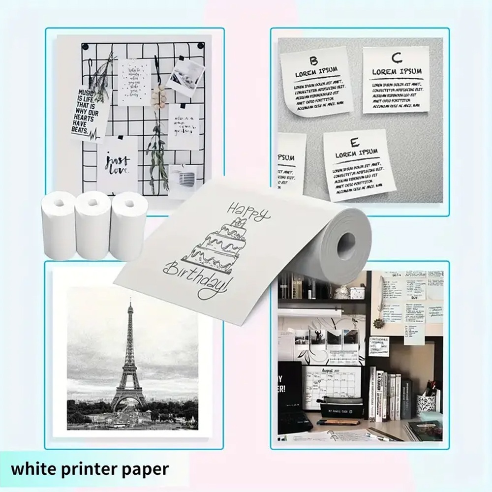 Photography And Videography - Papel para Impressora Térmica 57mm, Papéis