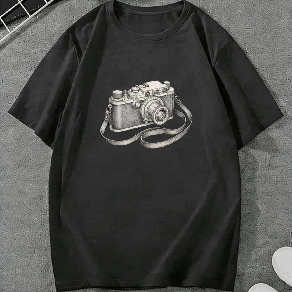 Camiseta Vintage de Câmera, Pr - Photography Graphic Design avaliação e preço
