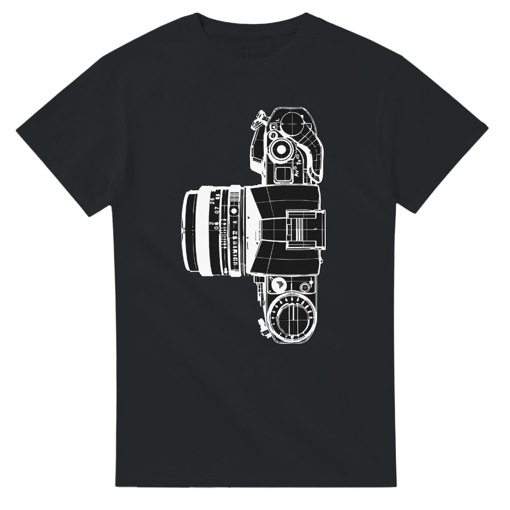 Camiseta vintage com estampa d - Photography Graphic Design avaliação e preço