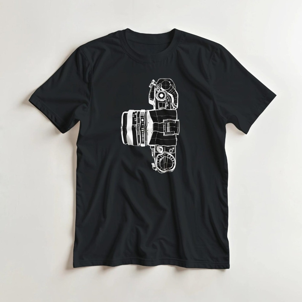 Camiseta vintage com estampa d - Photography Graphic Design avaliação e preço