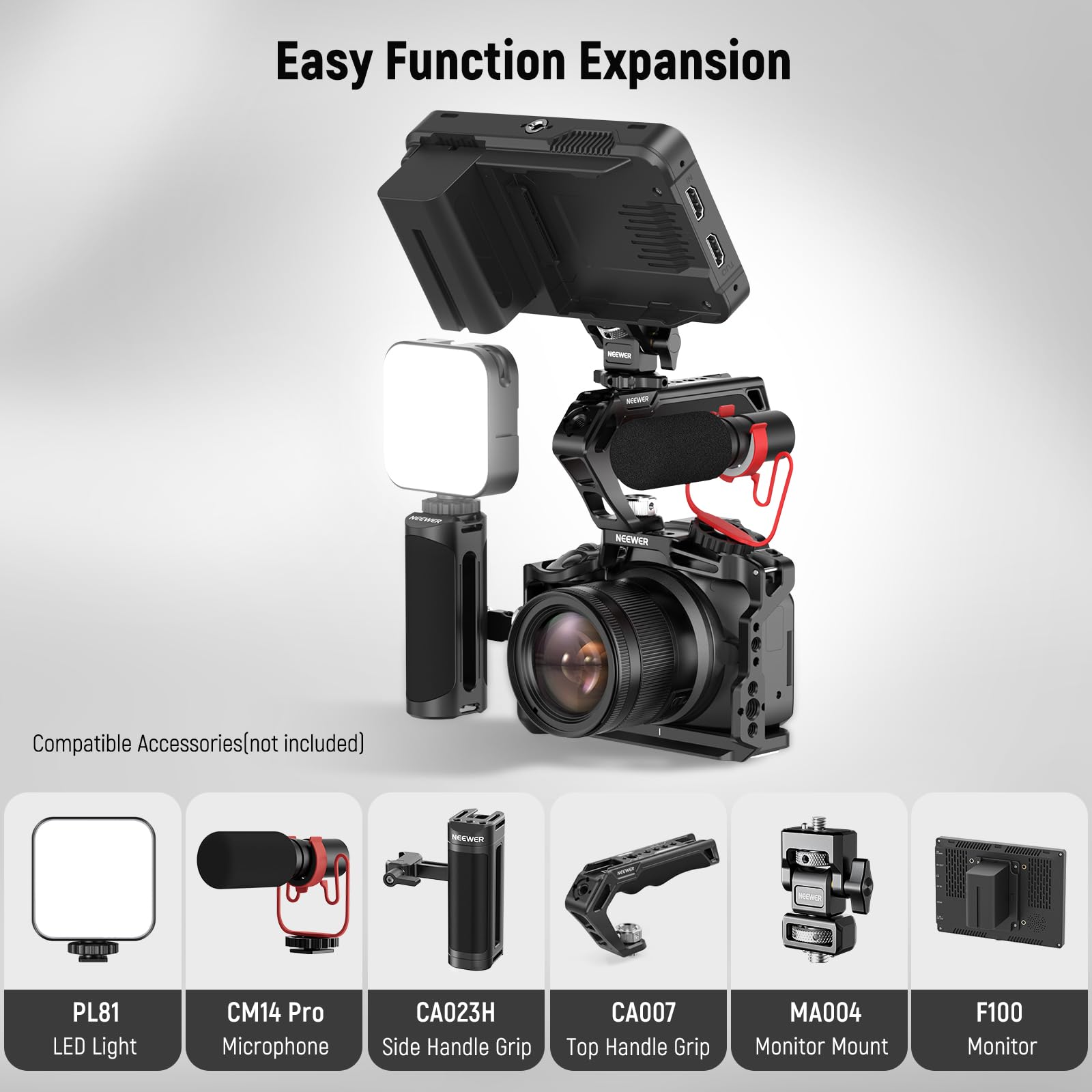 Gaiola de câmera NEEWER R50 co - Camera Cage Rig avaliação e preço