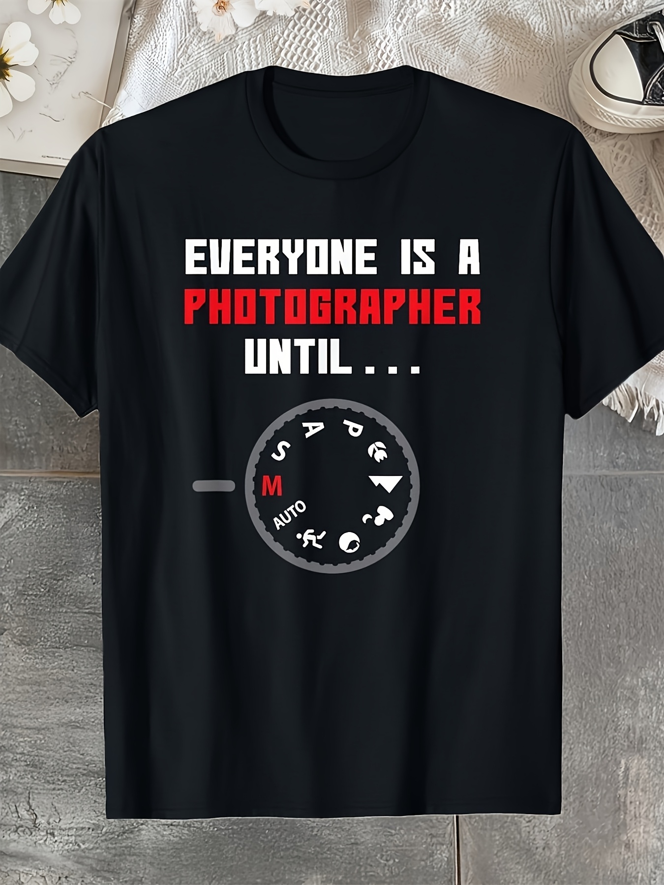 Camiseta Engraçada com Estampa - Photography Graphic Design avaliação e preço