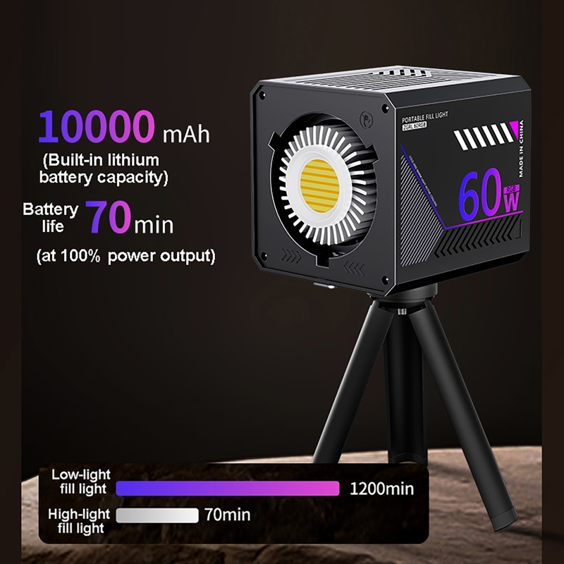 Luz de Vídeo RGB de 60W, Luz d - Photography Natural Lighting avaliação e preço