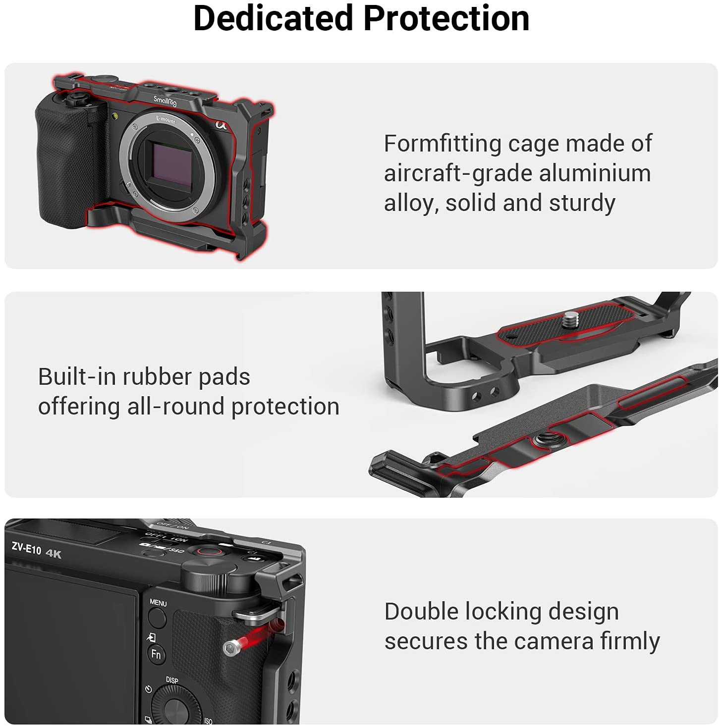 SmallRig Camera Cage com alça  - Camera Cage Rig avaliação e preço